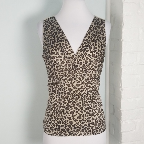 Ann Taylor Tops - Ann Taylor petite leopard blouse